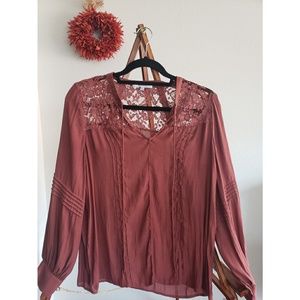 RO&DE Long Sleve Boho Chic Blouse